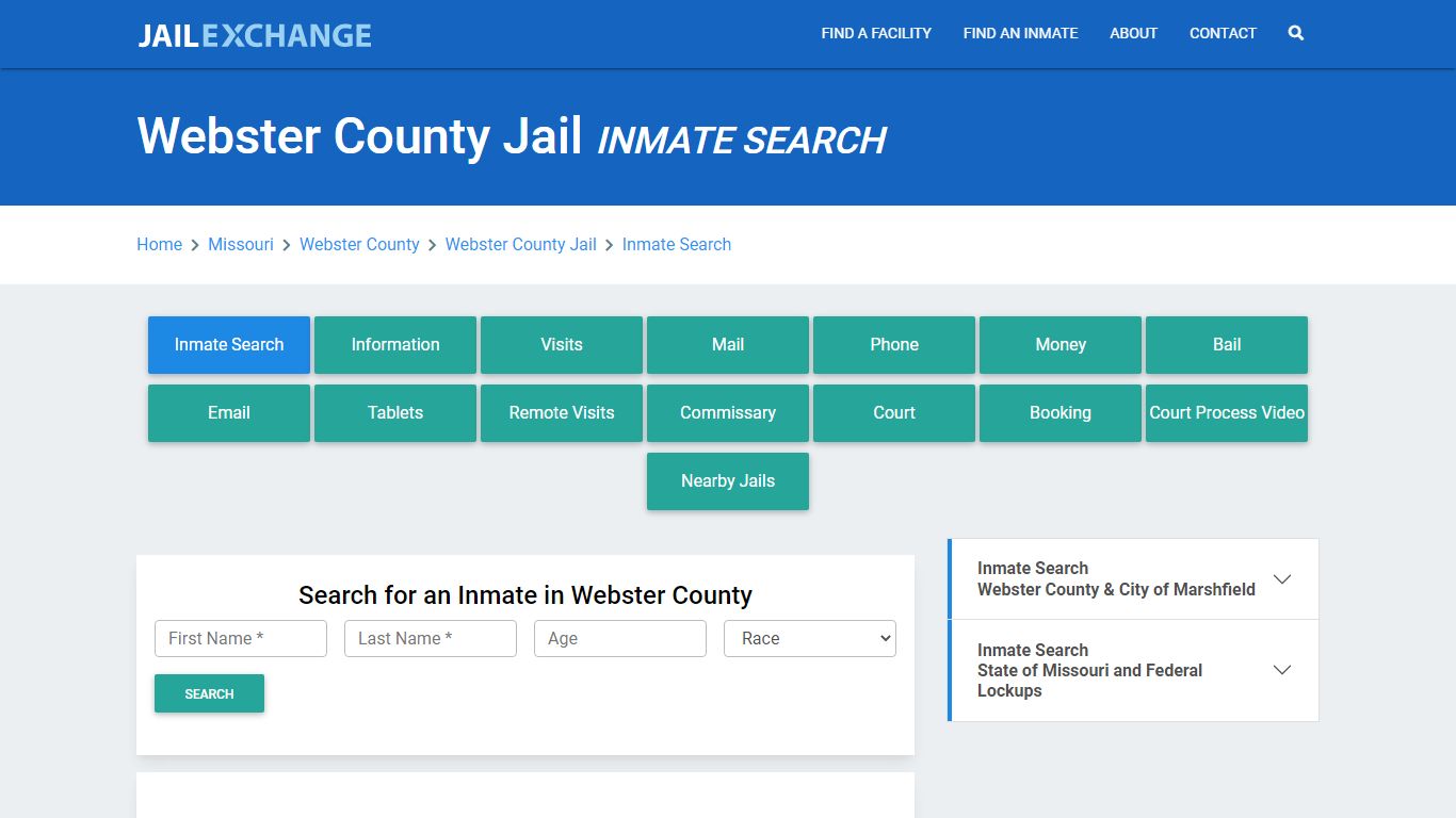 Webster County Jail, MO Inmate Search: Roster & Mugshots - Jail Exchange