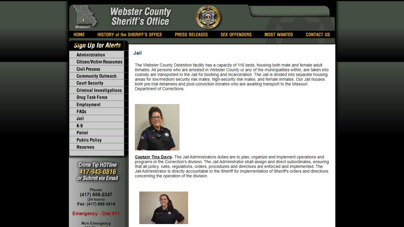 Jail - Webster County Sheriff MO